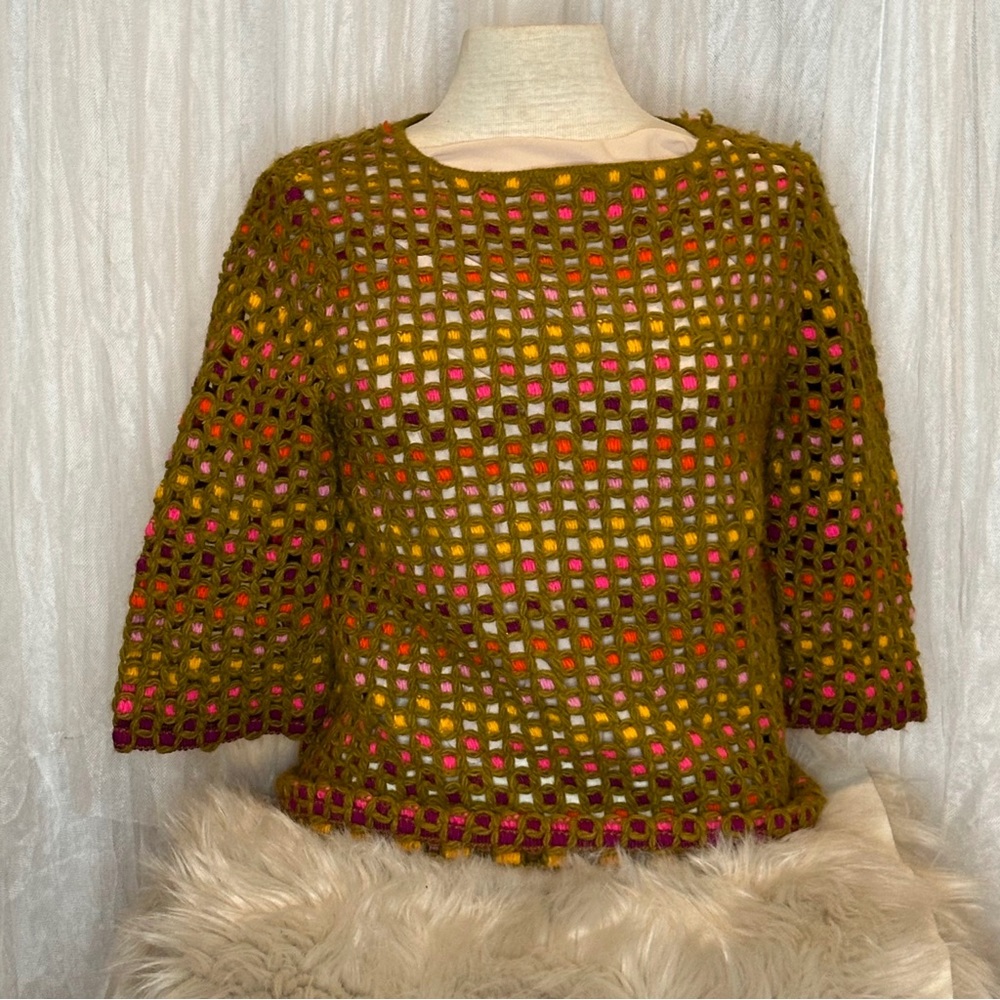 Vintage Knit Multicolor Sweater